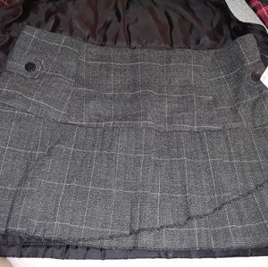 Grey and Pink, Pleated mini skirt